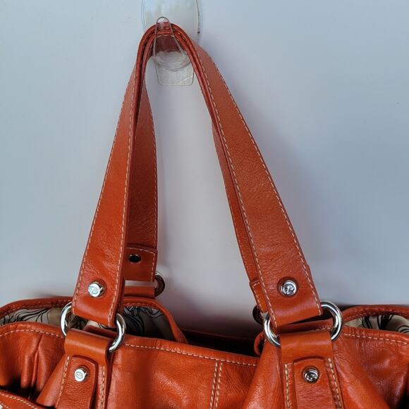 Francesco Biasia Brick Orange Handbag - Picture 9 of 13